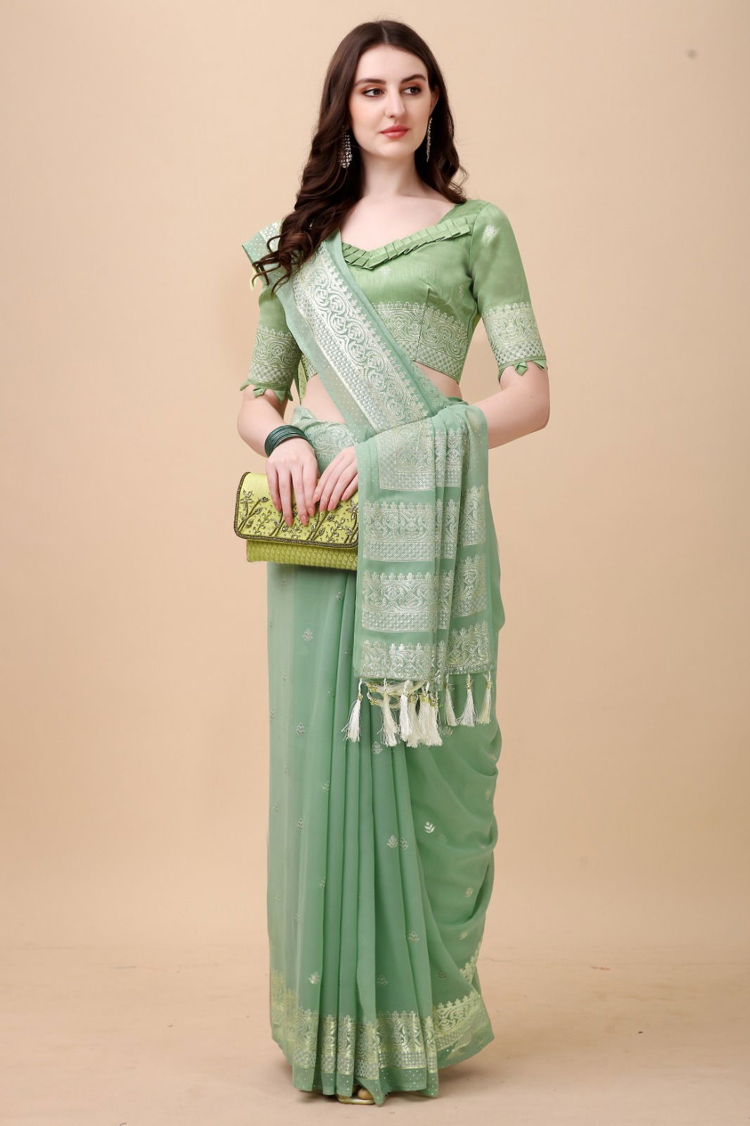 Anupama ketlok By Dhruvi Butti Print Silk Sarees Catalog